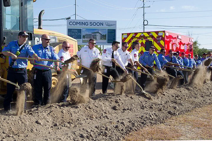 Fire Station No. 7 groundbreaking